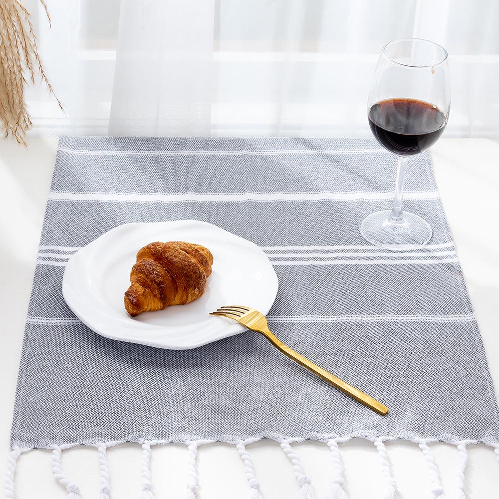 Striped Quick-Dry Cotton Kitchen & Tea Towel - Yarn-Dyed, Water-Absorbent, Multifunctional,  Turkey