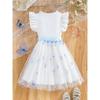 Sweet Butterfly Print Gauze Dress For Girls - Summer Children's Fashion Princess Dress