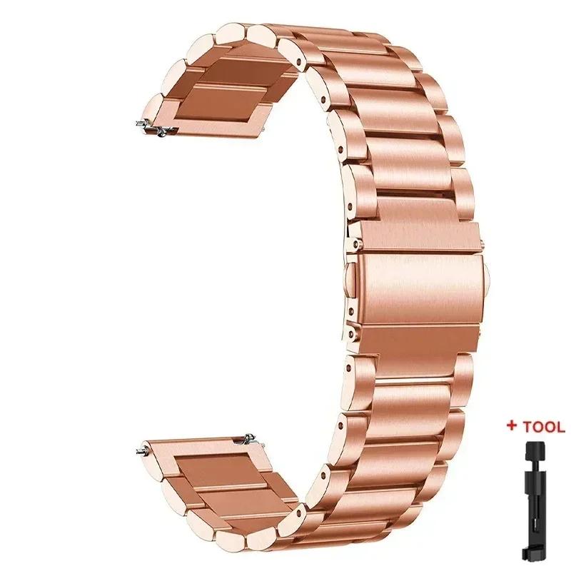 Metal Strap for Samsung Galaxy Watch 7/6/5/4 40mm 44mm Stainless Steel Band Galaxy Watch 6/4 Classic 47mm 43mm 46 42mm/5pro 45mm