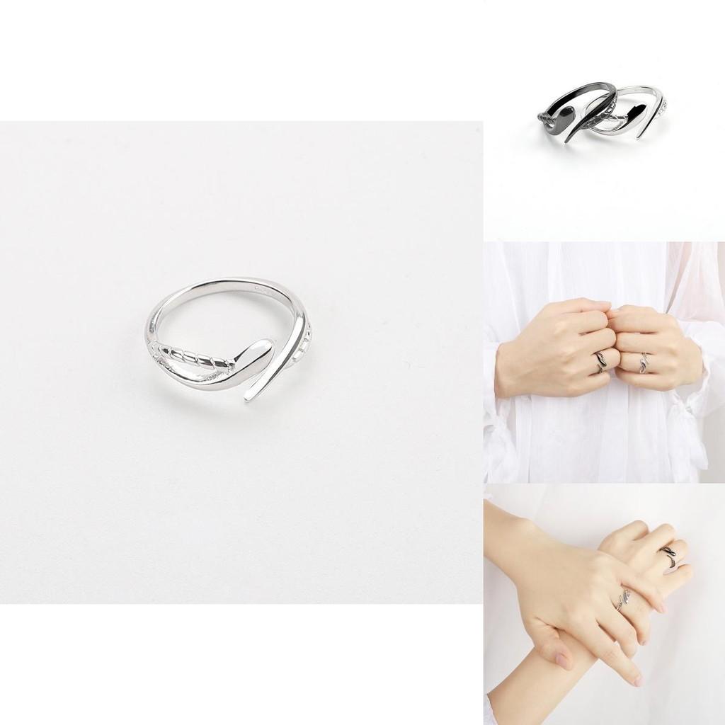 925 Premium Quality Silver Rope Snake Rings For Couples With Unique Adjustable Design