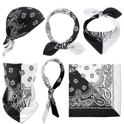 Hip Hop Printed Bandana Of Man Women Outdoor Headbands Hair Band Wrist Wraps Hair Scarves High Quality Hair Accessories