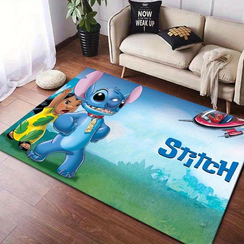 1pc Stitch Pattern Area Rug Soft Flannel Floor Mat for Living Room,Office,Bedroom and Carpet