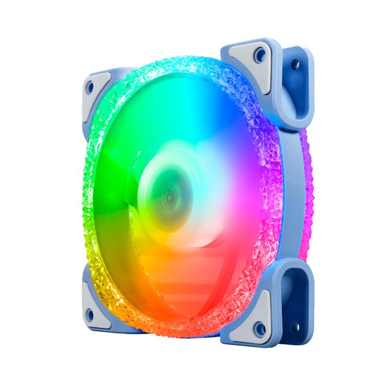 Argb Cpu Cooler Fan Colorful Radiator 12cm Pwm Temperature Control Synchronous Cooling Fan For