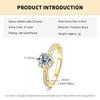 Rrjzz 1CT Cubic Zircon Simulated Diamond Solitaire Wedding Engagement Ring Tiara Wedding CZ Band Premium Crown Rings for Women
