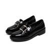 Genuine Leather Flat for Huizhou Women's Shoes Grape Mother Same Small Leather Shoes Women's Black Autumn and Winter New Loafers Women's