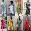 Dámské bikiny zahalovací plavky plážová maxi zavinovací sukně Sarong Kimono Kaftan Dressn