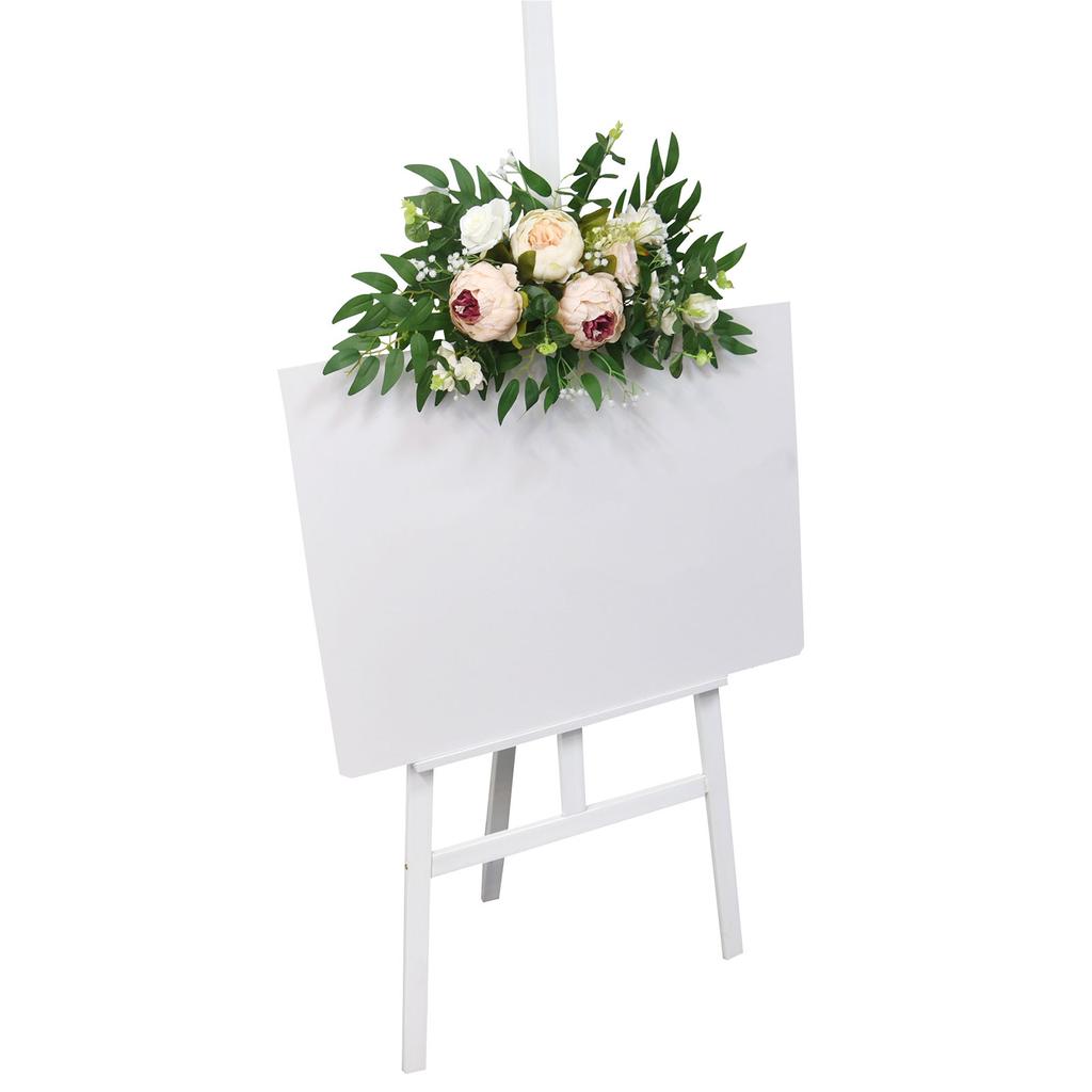 Artificial Flower Swag for Wedding Reception Backdrops Party Table Decoration Wedding Welcome Sign Flower Arrangement