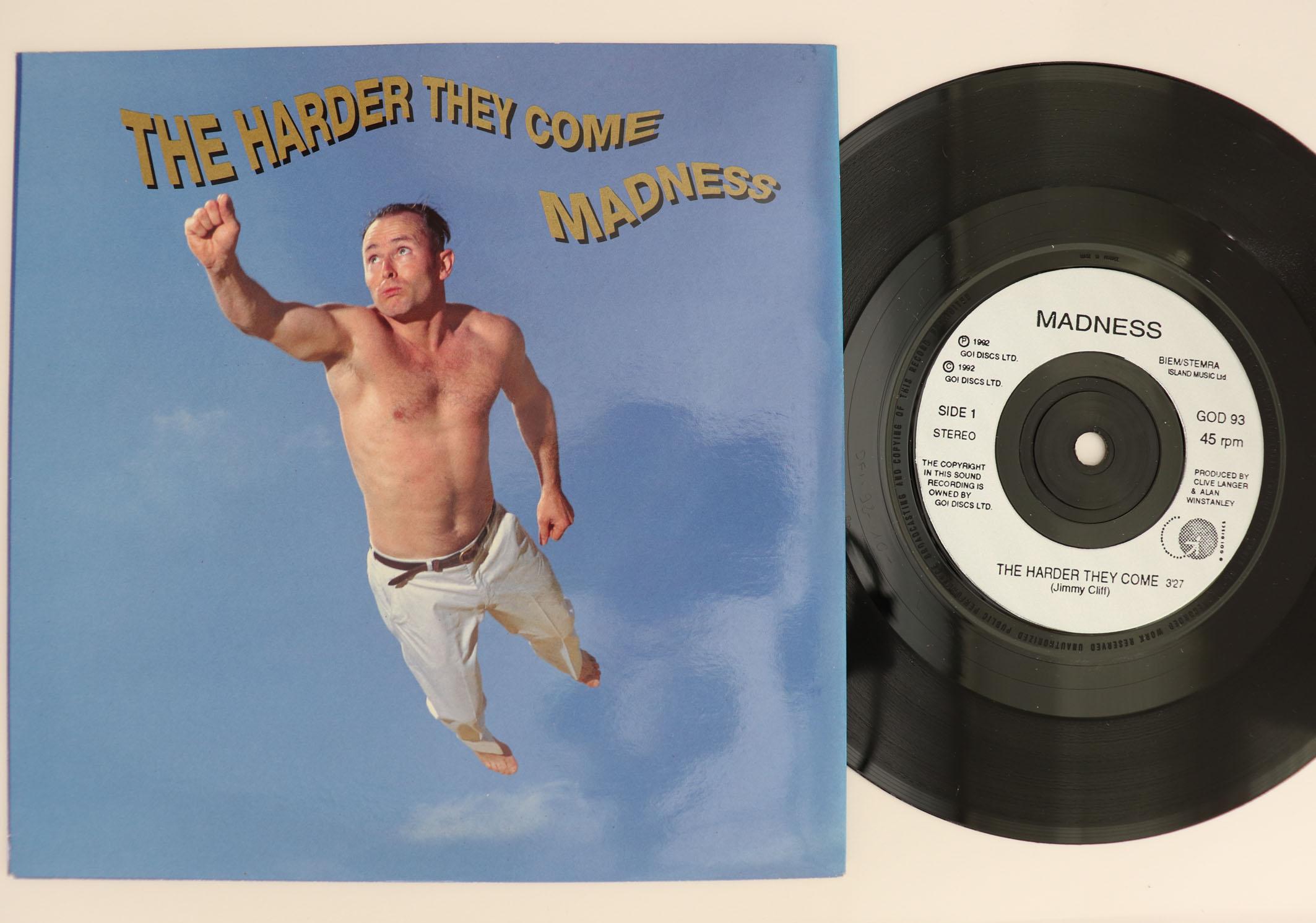 

7inch Record MADNESS Harder They Come GOD93 GO DISCS 1992 UK Rock Used