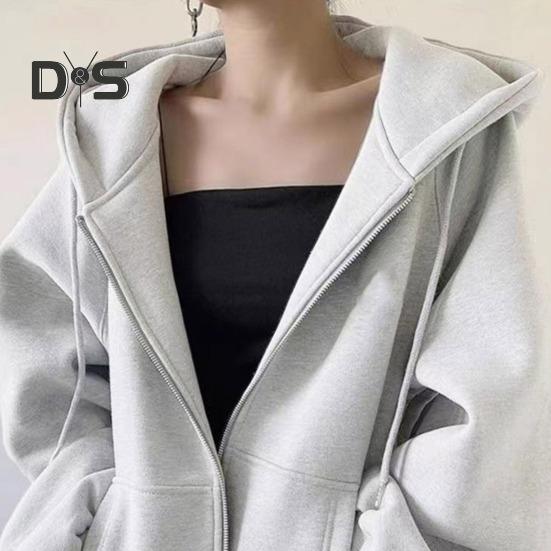 Dámsky zimný kabát s kapucňou a bočnými vreckami Hrubá plyšová podšívka na zips Zapínanie na šnúrku Vrchné oblečenie Dlhý rukáv Vonkajšia bunda odolná voči vetru a udržaniu tepla