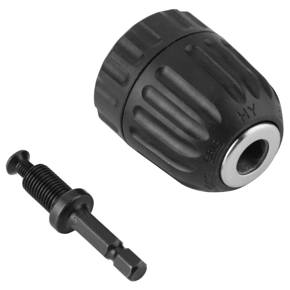 0.810mm Self Locking Keyless Chuck Impact Hammer Drill Bit Conversion Holder (#02)