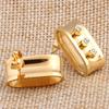 Wild New Gold Inlaid Zircon Titanium Steel Earrings Female Crystal from Austrian Fasion Jewelry Fit Women For Party