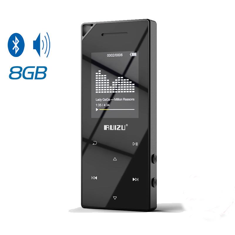 Buy RUIZU D05 Metal Bluetooth MP3 Player Portable Audio 8GB Sport Mp3 Music Player With Builtin