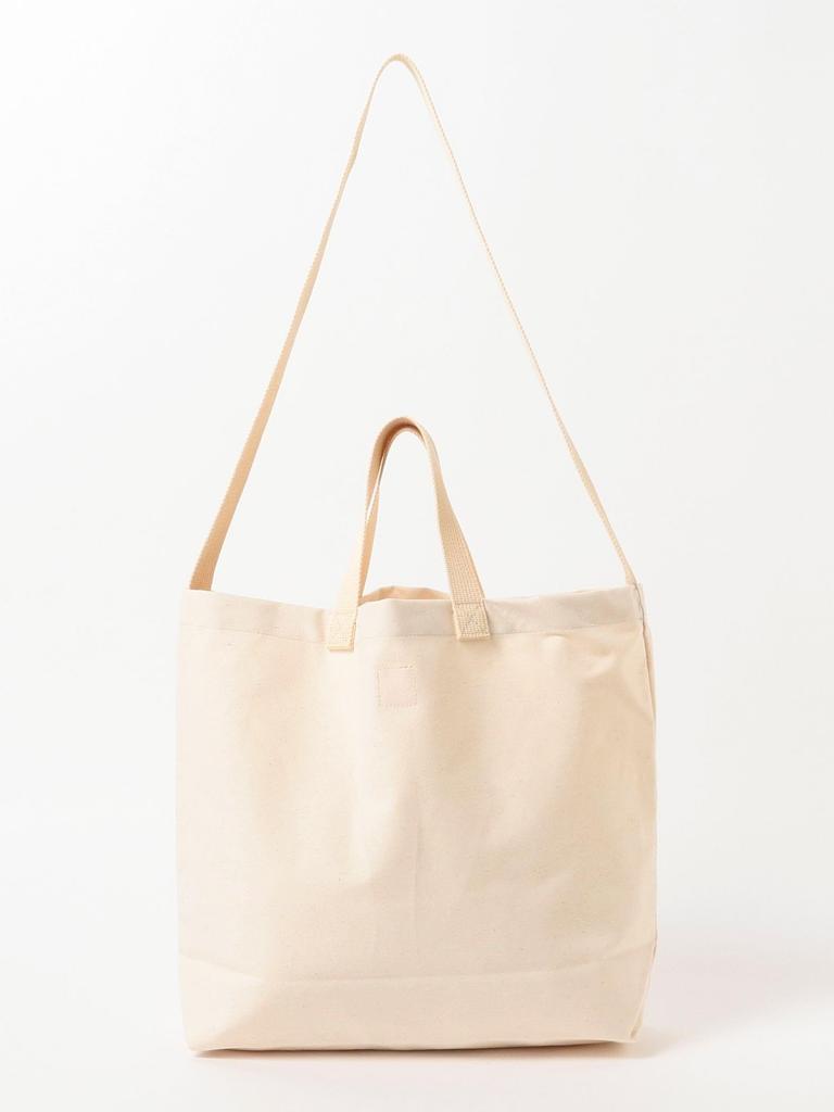 Beams Japan Campus Evergreen Works Custom Logo Tote Free Size Bag, 2-Way Bag, Indigo,