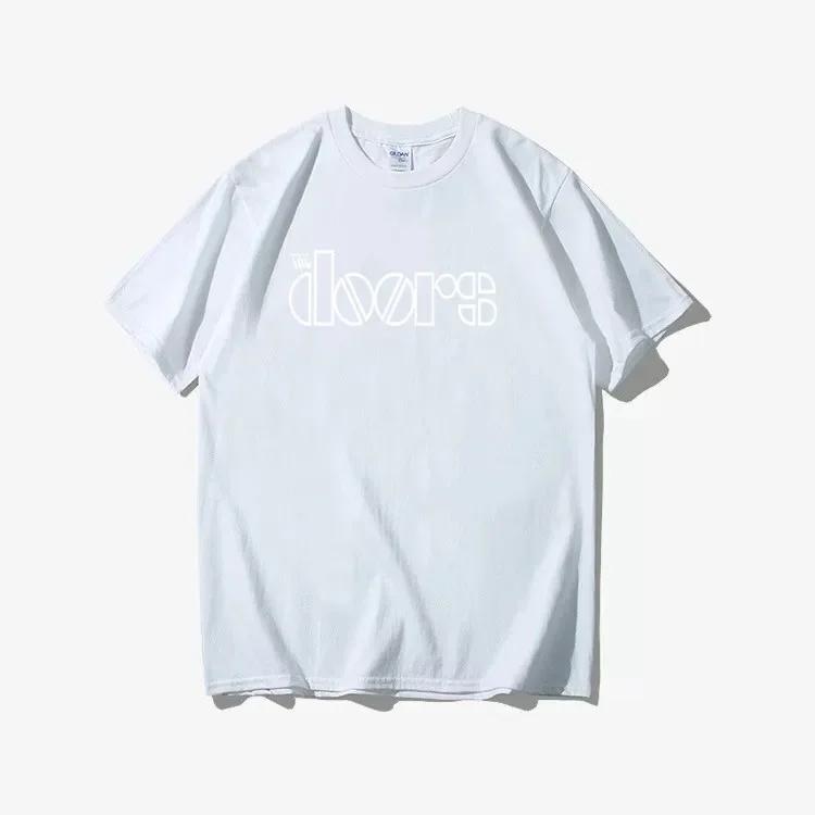 

2024 Новий рок-гурт The Doors Футболка Модна футболка Джим Морсон Вільна модна футболка з круглим вирізом Бавовна Повсякденна футболка Harajuku XS