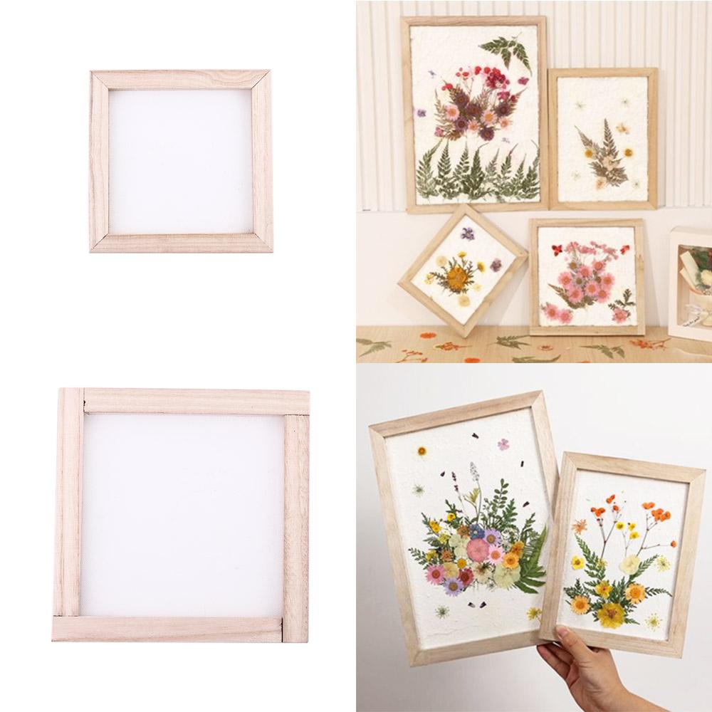 Paper Making   Kit Screen Frame Wooden paper holder Mould Screen Frame Paper Making Screen
