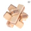 Iq Brain Teaser Kong Ming Lock Wooden Interlocking Burr 3D Puzzles Game Toy Gift