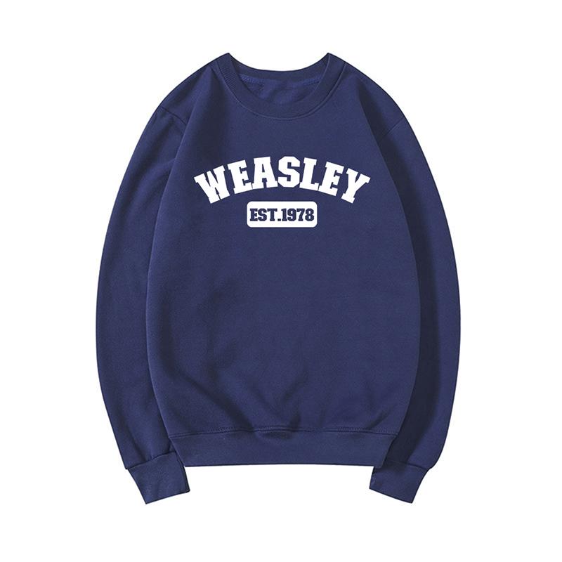 Weasley Est 1978 Sweatshirt Weasley Twins HP Inspired Sweatshirt Unisex Graphic Hoodies Long Sleeve Women Pullovers Tops