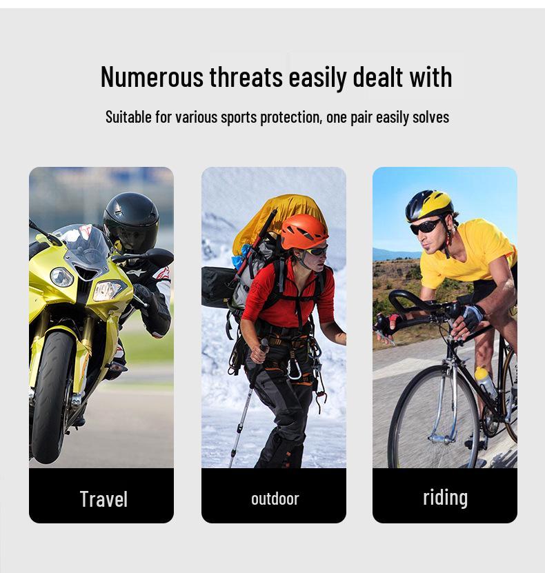 Knee Pads 4-Piece Set: Protective Gear for Cycling, Skateboarding, Roller Skating, Balance Bike - Outdoor Joint Protection.