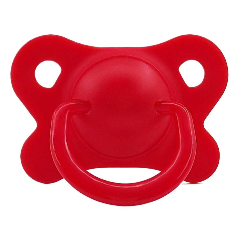Соска-пустышка для новорожденных из пищевого силикона с ручкой для младенцев, пустышка-пустышка в форме бабочки, пустышки красный