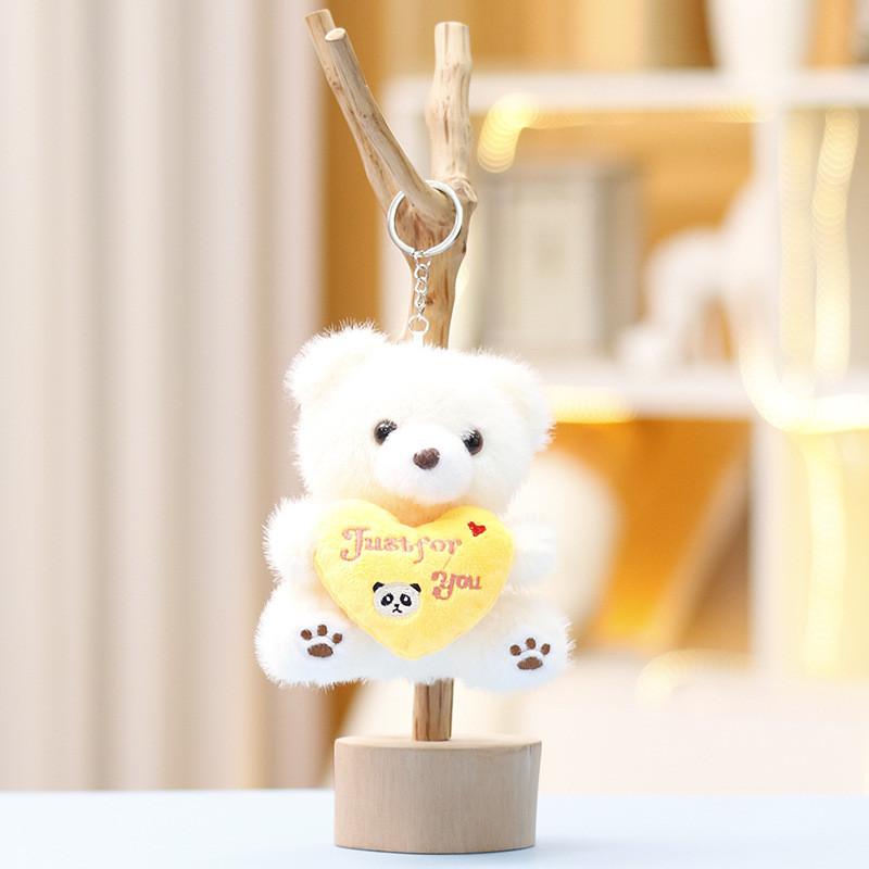 Keychain Love Bear Cute Cartoon Girl Backpack Decoration Hanging Plush Gift Doll