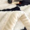 Checkerboard Double Layer Fleece Blanket Autumn Winter Warm Thick Plush Blanket for Bed Single Double Fluffy Soft Throw for Sofa
