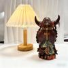 Figuras de Resina Viking Minotauro Gnomo de Halloween - Decoração Criativa para Casa
