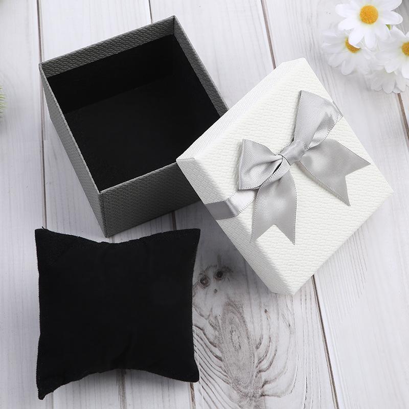 Packaging Box 9*8.5*5.5Cm Bow Bow Packaging Box Paper Watch, Earrings Box For Special Occasions Gift-Giving Jewelry Display