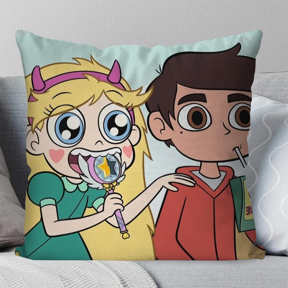 1pc S-Star B-Butterfly Animation Pillow Case Square Pillow Bedroom Sofa LeisureComfortCushionCarLivingRoom Home Decoration 40X40