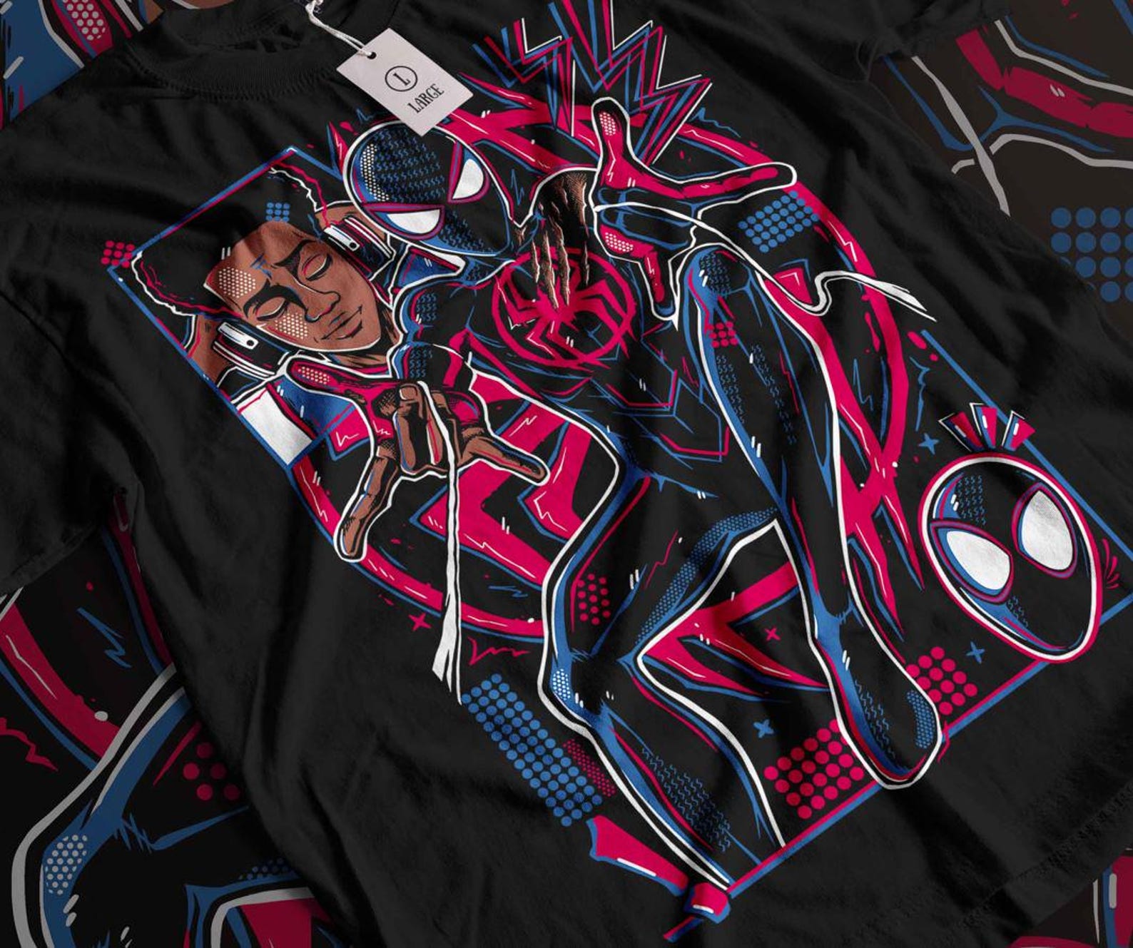 MVC: Clash of Super Heroes Half Face Portraits Premium T-Shirt 2XL