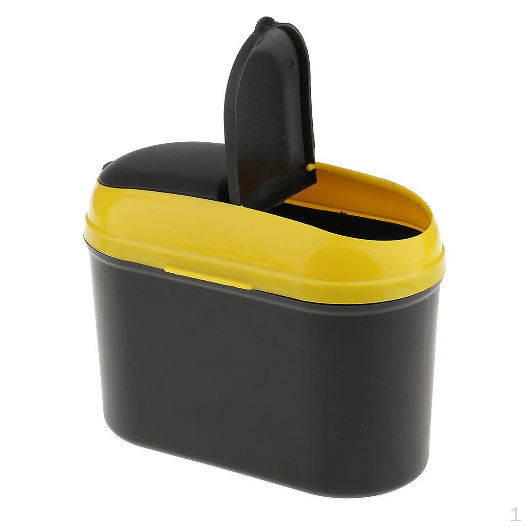 Car Removable Trash Bin Rubbish Garbage Can Storage Box with Hook