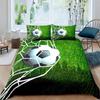 American Football Duvet Cover Set Full Size Sports Games Bedding Set Soccer Field Comforter Cover for Boys Teens Quilt Covers