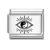 Fashion Girls' Eye Cake Sunset Butterfly Flower Cat Laser Engraving Charm Links Fit 9mm Stainless Steel Bracelet DIY Making Gift