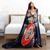 Boxing Champion with Belts Blanket for All Seasons Blanket Lunch Break Throw Gift