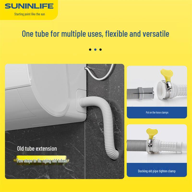 Universal Household Drain Hose: Washing Machine, Faucet, AC, Water Pipe Extension