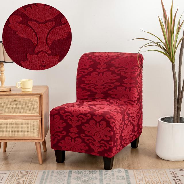 Armless Chair Furniture Slipcovers Repellent Accent Dining Chair Cover Armless Slipper Protector Removable Slipcover Used For Living Home Hotel