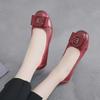 Comfortable Leather Women's Flats: Soft Sole Four Seasons Shoes for Spring & Autumn - Ideal for Middle-Aged & Elderly