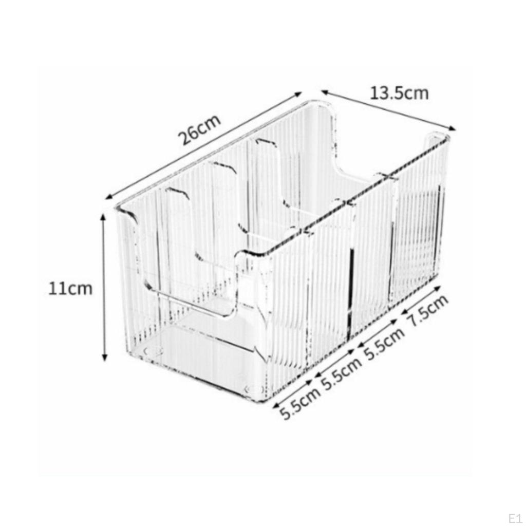 Belt Storage Box Versatile Acrylic Holder Adjustable Dividers Clear Divided Organizer for