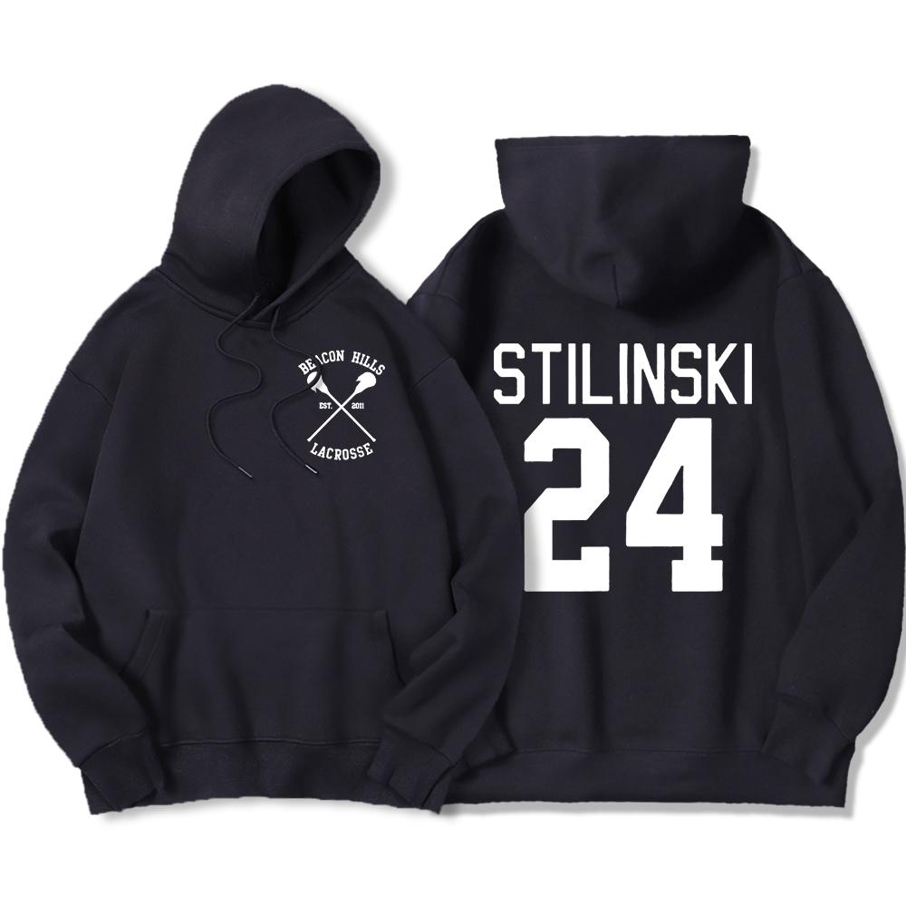 Stilinski 24 Printing Clothing Mens Hip Hop Streetwearpullovers Crewneck Personality Hoodies Casual Fashion Fleece Hoody Men
