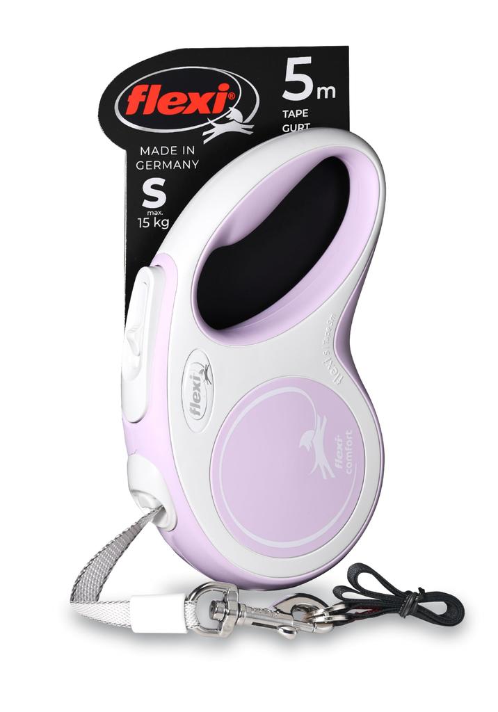 Flexi Retractable Lead 5m Small Dog New Comfort Tape S than Rose Lead (Less 15kg) [Dog] [Product]