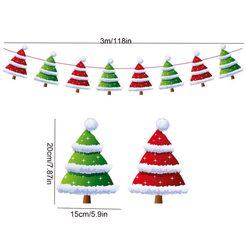 Moș Crăciun/om de zăpadă/pom de Crăciun Bannere pentru steagul din hârtie de Crăciun Banner suspendat pentru vacanță