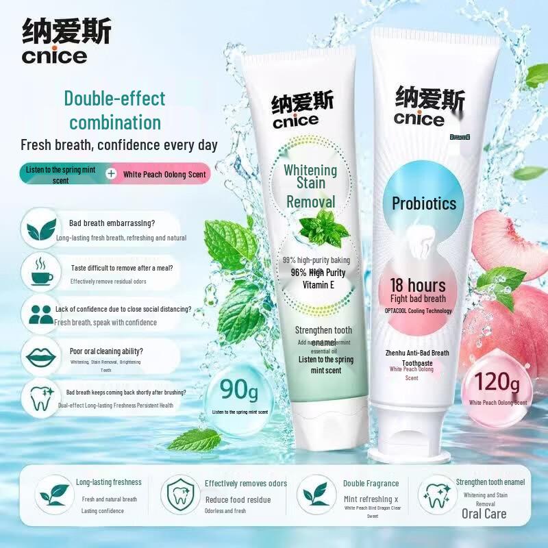 Nice Vitamin C Fruit Flavor Probiotic Toothpaste Set