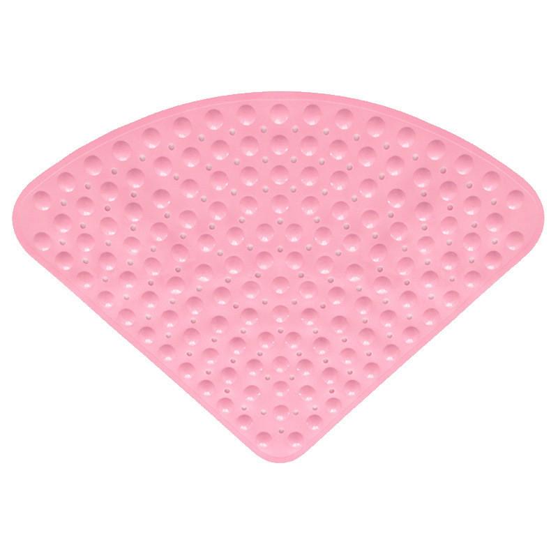 Corner Tpr Shower Bathroom Mat Large Triangle Non Slip With Suction Mats Bath