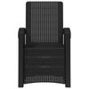 Garden Loungers Rattan Look 2 Pcs Anthracite PP