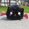 Charming Cartoon Cat Demon Plush Cushion For Relaxing Sleep And Stylish Backpack Accessory