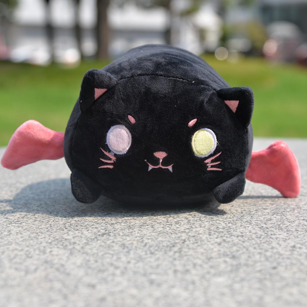 Charming Cartoon Cat Demon Plush Cushion For Relaxing Sleep And Stylish Backpack Accessory