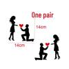 C39 Influencer Proposal Car Sticker: Love Personality for Door and Glass