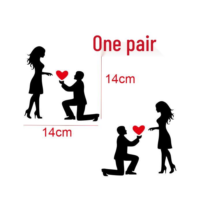 C39 Influencer Proposal Car Sticker: Love Personality for Door and Glass
