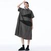 Xitao A-line Short Sleeve Loose Dress HQQ2511