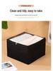 Cross-border Multi-functional Foldable Fabric Shoe Storage and Organizer Box with Lid