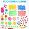 81 Piece DIY Gear Building Blocks Toy Set Learning Blocks Motorized Spinning Gears Construction Toy Kids DIY Gift